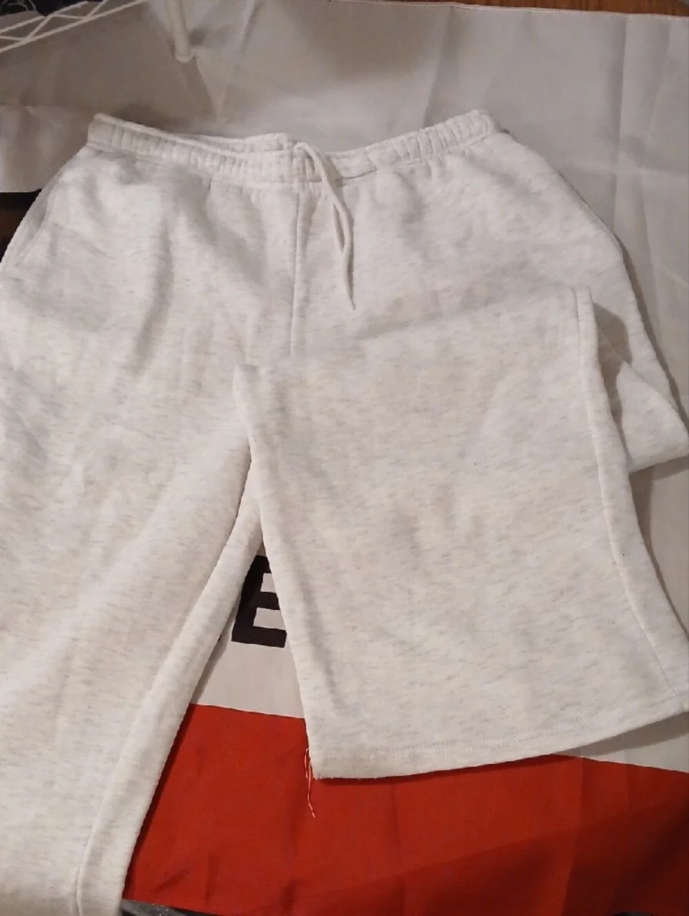 Cozy Drawstring Sweatpants in Light Heather Gray